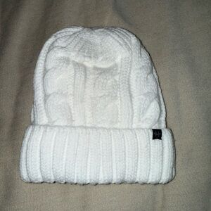 NWOT White Cable Knit Beanie